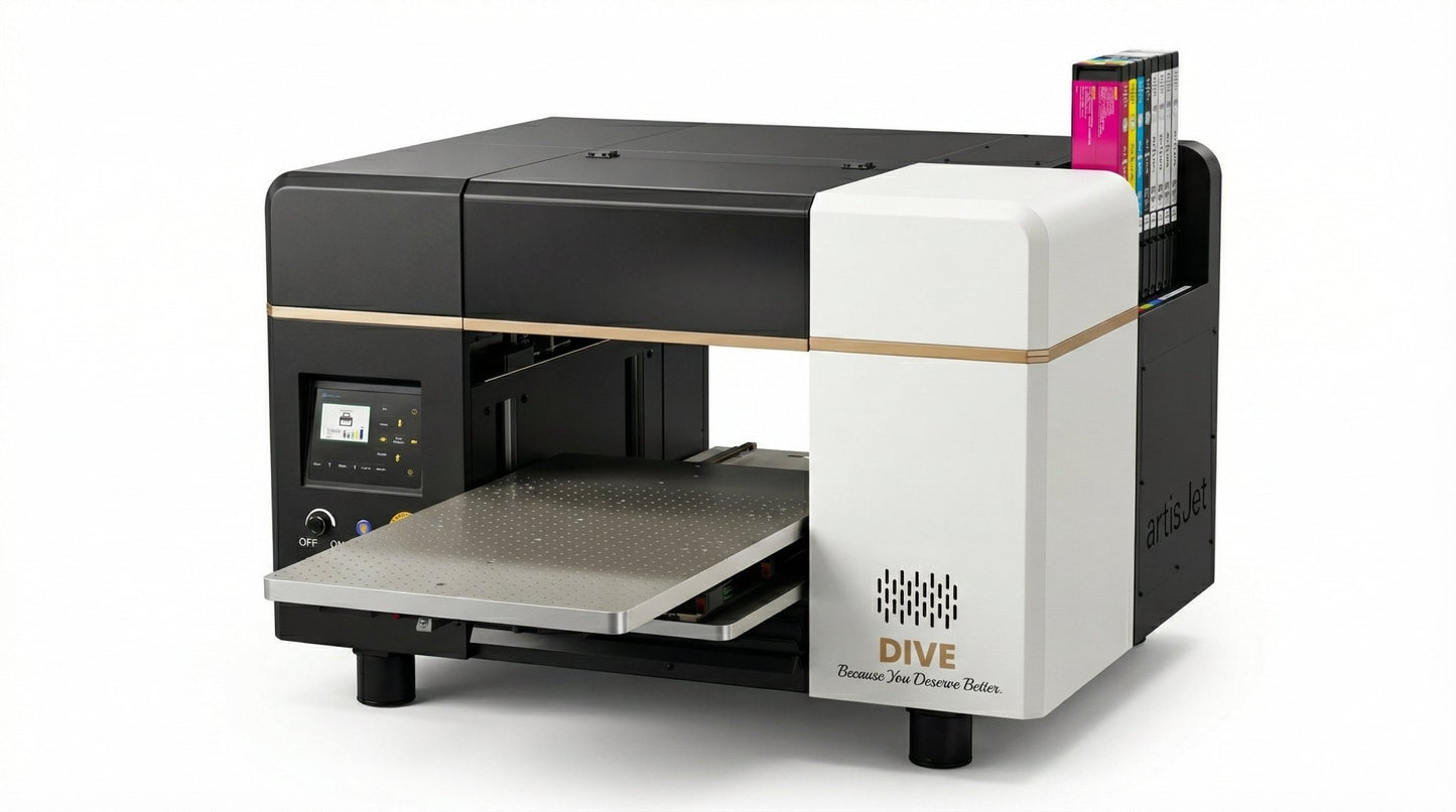 NEW artisJet DIVE Compact UV Printer for ADA Signage & Personalization - Artisjet Scandinavia