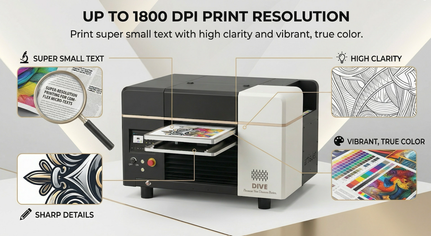 NEW artisJet DIVE Compact UV Printer for ADA Signage & Personalization